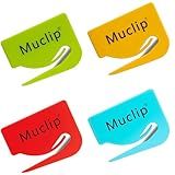 MUCLIP 4 Pack Letter Opener Set - Invisible Blade,Envelope Opener for Mail,Parcels,Wrapping Paper,Office and Home Use, Ergonomic ABS Plastic Multi-Purpose Envelope Slitter Tool (4 Pack)