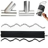 Multi Surface Pipe Profiling Tool, Pipe Cutting Template Multi Functional Shape Duplicator, Lightweight and Wear-Resistant Fiberglass Material for Tiles Floors DIY Pro Plumbing (0-6" Pipes)