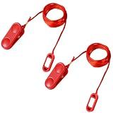 2pcs Treadmill Magnet Safety Key, Universal Magnetic Safety Switch Treadmill Emergency Stop Replacement Accessories for Most Running Machines (Flat Oval)