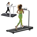 Walking Pad with Incline and Handle Bar, 3.0HP Portable Electric Compact Walking Pads Treadmills with Handles for Home Small Spaces, Small Treadmill with Incline, 320 lbs Capacity, 0.6-6.2MPH