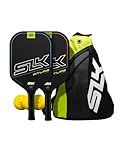 Selkirk Sport SLK Atlas Max Pickleball Paddles Set of 2 | Raw Carbon Fiber Face & Rev-Control Polymer Core | Complete Pickleball Set with 2 Pickle Ball Rackets, 3 Hybrid+ Balls, and SLK Sling Bag