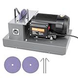 VEVOR Lawn Mower Blade Sharpener - 2/3HP 500W Grinder with 7-inch Ceramic Wheel, Sharpens High/Low Lift, Gator & Flat Blades