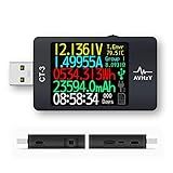AVHzY USB Power Meter USB 3.1 Tester Digital Multimeter Current Tester Voltage Detector Lua Interpreter Integrated DC 26V 6A PD 2.0/3.0 QC 2.0/3.0/4.0 pps Trigge