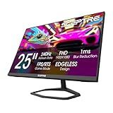 New! Sceptre 24.5-inch Gaming Monitor 240Hz 1ms DisplayPort x2 HDMI x2 100% sRGB AMD FreeSync Premium Build-in Speakers, Machine Black 2026 (E255B-FWD240 Series)