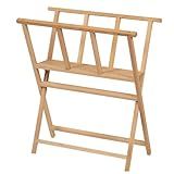 MEEDEN Folding Art Print Rack - Beechwood Art Storage Rack - Artist Storage and Display Rack for Canvas Art Prints Panels Posters Art Gallery Shows