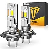 Termitor H7/H7LL Bulbs, 30,000LM Brightness 6500K Cool White, No Adapter Required 1:1 Mini Size H7 Fog Light Bulb, Plug and Play, Pack of 2