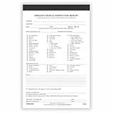 Detailed Driver Vehicle Inspection Report Book – 35 Sets of Forms Per DVIR Inspection Book, 2 Ply Carbonless, 5.5" x 8.5", Pre Trip Inspection Book for Truckers, FMCSA Compliant, Easy Tear-Out