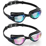 Aegend Kids Swim Goggles, Pack of 2 Swimming Goggles for Children Boys & Girls Age 3-14