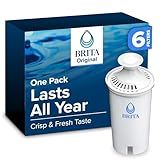 Brita Standard Water Filter for Pitchers and Dispensers, Reduces Copper, Cadmium and Mercury Impurities, Lasts Two Months or 40 Gallons, Includes 6 Filters for Pitchers