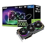 PNY NVIDIA GeForce RTX™ 5080 Epic-X™ ARGB OC Triple Fan, Graphics Card (16GB GDDR7, 256-bit, Boost Speed: 2775 MHz, PCIe® 5.0, HDMI®/DP 2.1, 2.99-Slot, NVIDIA Blackwell Architecture, DLSS 4)