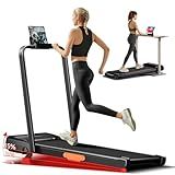 4-in-1 Walking Pad with 15% Incline, Portable Under Desk Treadmill, Foldable Treadmills for Home and Office, 2.5 HP Walking Pad Treadmill with 300 LBS Capacity