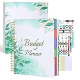 8.5 x 11 inch Large Budget Planner 2025 and Monthly Bill Organizer with Pockets, Financial Planner Organizer Undated Budget Book Expense Tracker with Stickers, Sticky Notes and Gift Box