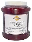 Bits N Things Wild Cherry Dessert Topping | Ice Cream, Sundaes, Pie | Kosher & Made in America | 64 oz.