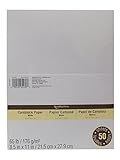 Recollections Cardstock Paper Value Pack, 8.5 x 11 in White (3)