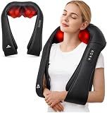 Neck Massager for Pain Relief Deep Tissue with Heat, Gifts for Women Men | Shiatsu Back and Shoulder Massage, Mothers Day Gifts for Mom Wife, Christmas, Fathers Day Dad Gifts for Husband, NOT Cordless