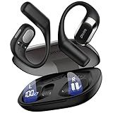 OHAYO Open Ear Headphones,Over Ear Earbuds with Ergonomic Earhook,Bluetooth Headphones 5.4 with Smart Digital Display,40H Playtime,IPX6 Waterproof,Touch Control Operate Fit Cycling,Running,Workout