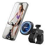 OQTIQ Phone Holder for Peloton Exercise Bike, Heavy-Duty Clamp Bar Mount