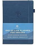 End of Life Planner for Seniors - Guided Estate Planning Organizer for Next of Kin. Large What To Do When I’m Gone Book and Important Document Organizer to Share with Your Executor (Navy Blue)