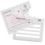 Lettering Envelope Addressing Stencil- Template Ruler Guide for Perfectly Straight Writing- Fits All Envelope Sizes (1 Pack)-Great for Thank You Cards, Arts & Crafts, Calligraphy, Birthday (5" x 4")