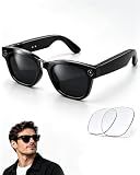 Coucur AI Smart Glasses with Camera,Bluetooth Camera Glasses for Men Women