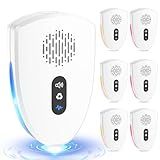2026 Upgraded Ultrasonic Pest Control Repeller, Mouse Repellent Indoor for Spider Bug Roach Ant Mosquito Rat Mice Insect Deterrent, Mouse Rodent Repellent Ultrasonic Plug in, 3 Mode Switching, 6 Pack