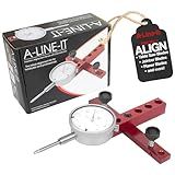 Peachtree Woodworking Supply A Line It Basic, Table Saw Alignment Calibration Tool with Precision Dial Indicator for Table Saw Alignment and Workshop Machinery Precision Alignment