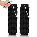 Spiky Little Ouchies Adult Fidgets Toys Portable Anxiety Relief Pain Stim Keychain - 3D Printed Harder Plastic(Black)