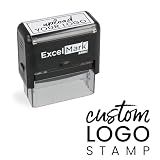 ExcelMark Custom Logo Stamp - Personalized Self-Inking Stamp - Upload Your Own Image (Large)
