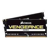CORSAIR Vengeance SODIMM DDR4 RAM 32GB (2x16GB) 3200MHz CL22-22-22-53 1.2V Intel AMD Laptop Notebook Memory - Black (CMSX32GX4M2A3200C22)