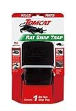 Tomcat Rat Snap Trap, 1 Rat Size Trap - Reusable - Effectively Kill Rats - Ideal for Home and Farm Use