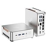 KAMRUI Pinova P2 Mini PC, AMD Ryzen 4300U(Βeats 3500U/3200U/N150,Up to 3.7 GHz) Mini Computers, 16GB RAM 512GB SSD Mini Desktop Computers, Triple 4K Display/HDMI+DP+Type-C/WiFi/BT for Home/Business