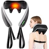 Senluyi 6D Neck Massager for Pain Relief Deep Tissue, Kneading Shiatsu Neck and Shoulder Massager with Heat,Cordless Massager for Back and Shoulder Pain, Gifts for Women Men Home Office Christmas