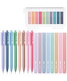 Mr. Pen Aesthetic Bible Highlighter and Pen Set, 16 Pack, 200 Sheets Transparent Sticky Tabs, No Bleed, Chisel Tip