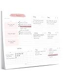 Lamare Weekly Planner Notepad – Premium Undated Weekly To Do List Notepad for School, Home & Office Desk To Do List and Productivity Planning Pad