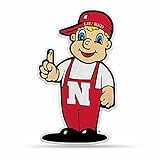 Rico Industries NCAA Nebraska Cornhuskers Mascot Shape Cut Pennant - Home and Living Room Décor - Soft Felt EZ to Hang