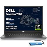 Dell Precision 7680 Laptop, 16" FHD+, Intel i9-13950HX, 32GB DDR5, 1TB SSD