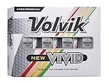 Volvik Vivid Golf Balls - Matte White, Dozen