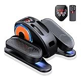 GUGTTR Under Desk Elliptical Machine, Electric Elliptical Leg Exerciser for Seniors Fully Assembled, Quiet & Portable Electric Seated Pedal Exerciser with Remote Control & 12 Adjustable Speeds