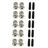 Yiotfandoll 5 Sets Replacement Jump Rope Adjustable Screws End Caps for Speed Cable Jump Ropes Parts Accessory