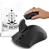 AIM ANCHORS [Gaming Mouse Grip] Delta - Innovate Mouse Grips Accessory That Offers You Unmatched Precision, Stability, Control, and Comfort - Customizable TPE Mouse Grip Pad Accessory. (Black, Adult)
