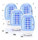 2026 Bug Zapper Indoor Plug in Mosquito Zapper Indoor,4Pack Mosquito Killer for Baby Room,Bedroom&Nursery,Fruit Fly Zapper Insect Killer with Blue Light,Plug in Gnat Killer for Kitchen&Indoor Plant