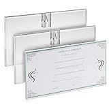 Stockroom Plus Clear Acrylic Business License Frame - Durable & Cosmetology License Holder - Adhesive Wall Mount & Permit Display Case - 3 Pack - 8.55 x 3.84 x 0.2 in