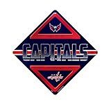 Rico Industries NHL Washington Capitals Metal Crossing Sing - Home Decore Perfect for Bed Room, Man Cave, Garage