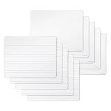 U Brands Dry Erase Lapboards, 10 Pack, 9" x 12", Double-Sided Small Whiteboards for School, Student Lapboards for Classroom, School & Homeschool Supplies, Portable Mini Whiteboard Set