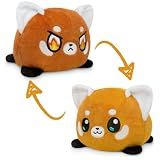 TeeTurtle - The Original Reversible Red Panda Plushie - Orange - Cute Sensory Fidget Stuffed Animals That Show Your Mood 3.5 inch