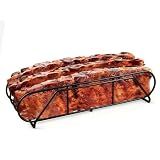 GESTONE 15" Non-Stick Rib Rack for Smoking and Grilling, BBQ Accessories