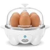 Elite Gourmet 7-Egg Rapid Egg Cooker, Poacher/Omelet Maker, Auto Shut-Off