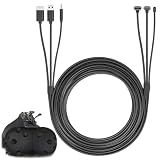 Skywin 3 in 1 Round VR Backpack Cable - 1 Meter/3.2 Feet - Black