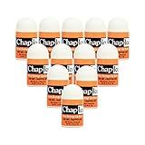 Chap-Ice 12-Count Mini Citrus Orange Lip Balms Fortified with Vitamin E for Dry, Cracked Lips | Made in USA