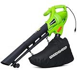 GreenSweep 3-in-1 Leaf Blower, Vacuum & Mulcher – 10 Amp Electric Garden Tool with 10-Gallon Collection Bag – Lightweight, Powerful & Easy to Use